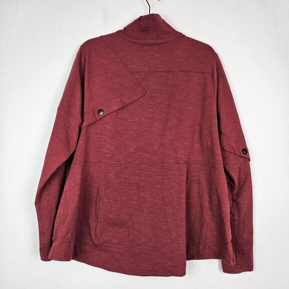 CAbi #4122 Training Jacket Burgundy Full Zip Long Sleeve Stretch XXL - Picture 8 of 8